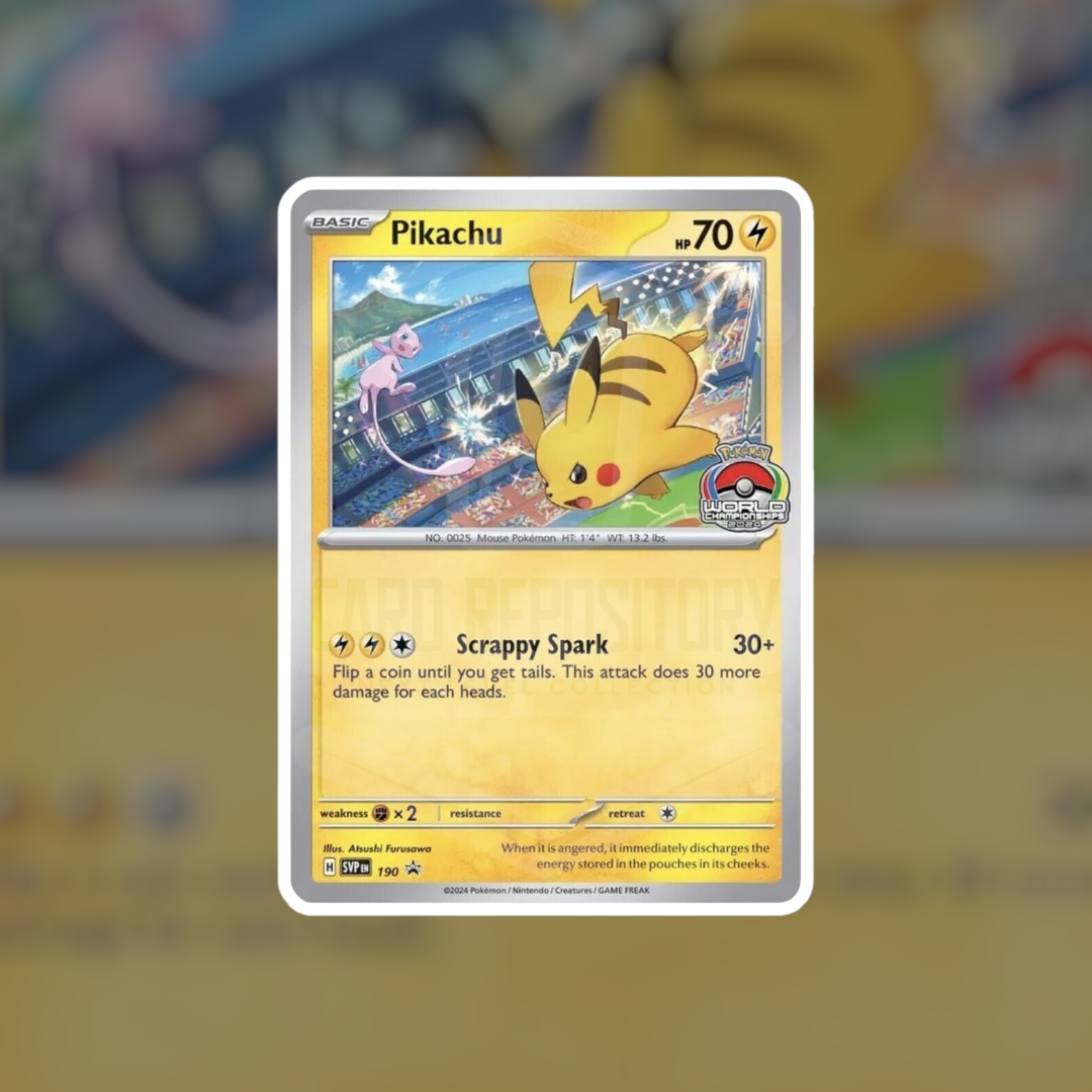 Pikachu 2024 World Championship Promo #190 (Sealed) | Pokemon Singles | Hits and Promo