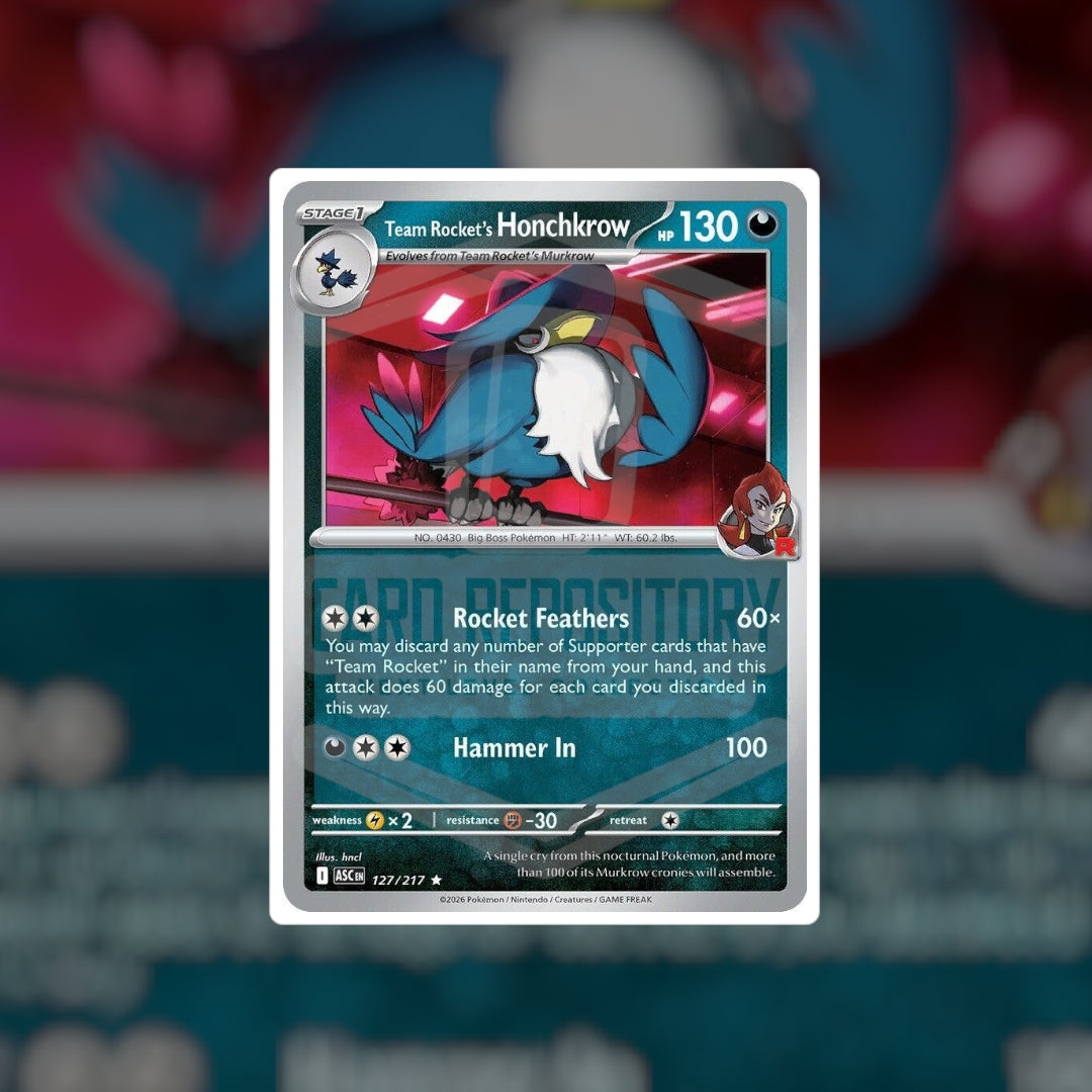 Team Rocket's Honchkrow #127 (NM-LP) | Pokemon Singles | Playables