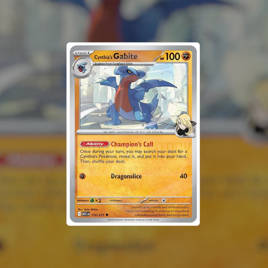 Cynthia's Gabite #110 (NM-LP) | Pokemon Singles | Playables