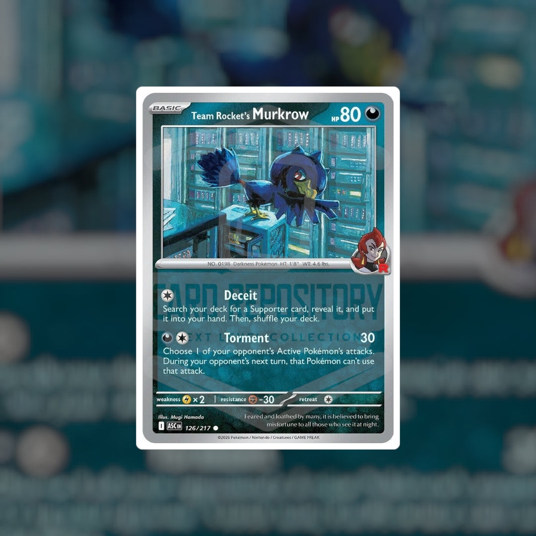 Team Rocket's Murkrow #126 (NM-LP) | Pokemon Singles | Playables