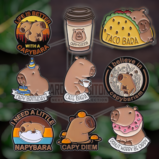 Cute Cabybara Enamel Pins (Local Stock!) | Others