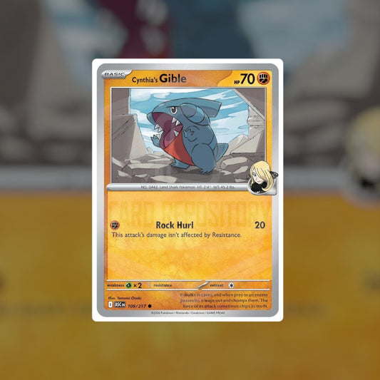 Cynthia's Gible #109 (NM-LP) | Pokemon Singles | Playables