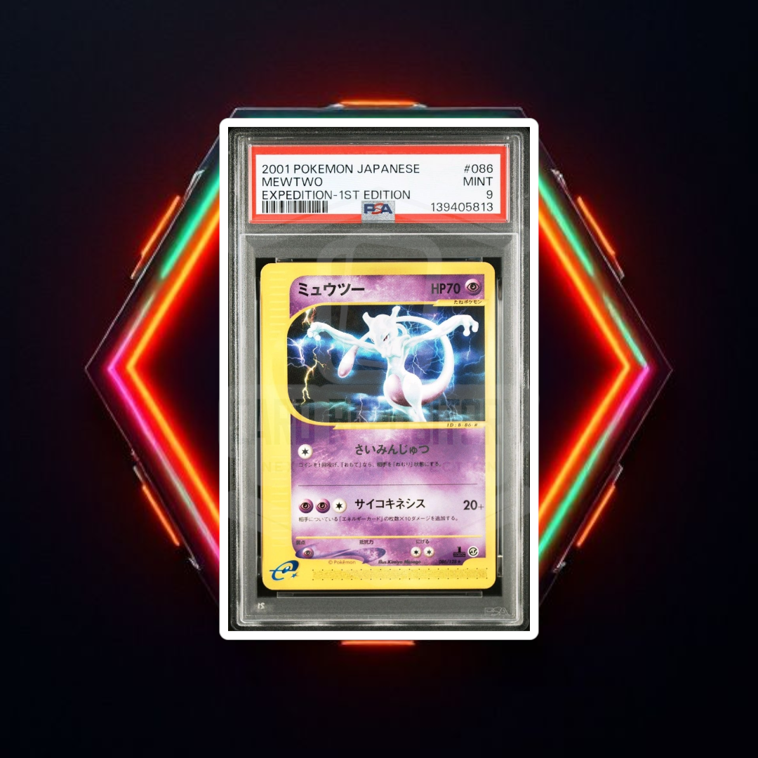 PSA 9 Mewtwo Expedition #86 | Pokemon Japanese Graded Slab